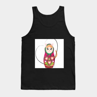 DOLL MATRIOSKA CAT HART Tank Top